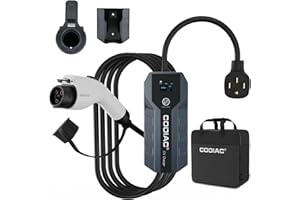 GODIAG Level 2 EV Charger - ETL Certified, 240V, 32 Amp, 20ft Cable, Portable Electric Car Charger with NEMA 14-50 Plug for J1772 EVs and PHEVs