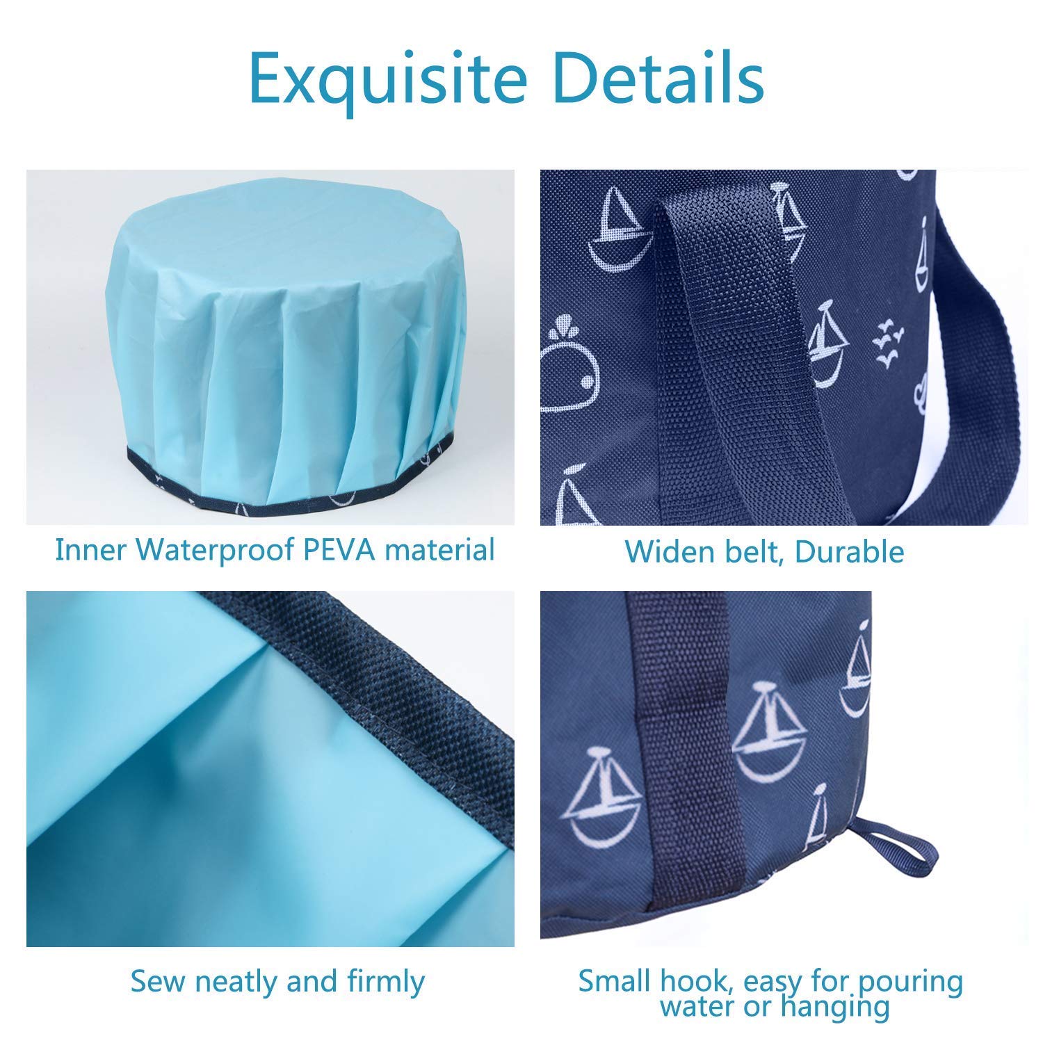 Collapsible Foot Basin - Portable Foot Bath Tubs Soaking Feet Home Pedicure Foot Spa: Beauty