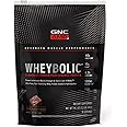 GNC AMP Wheybolic Clinically Proven Protein Powder, 40g Whey Protein, BCAA, Leucine, Increases Muscle Strength, Muscle Building, 3rd Party Tested, Chocolate Fudge, Gluten Free, 10 Servings