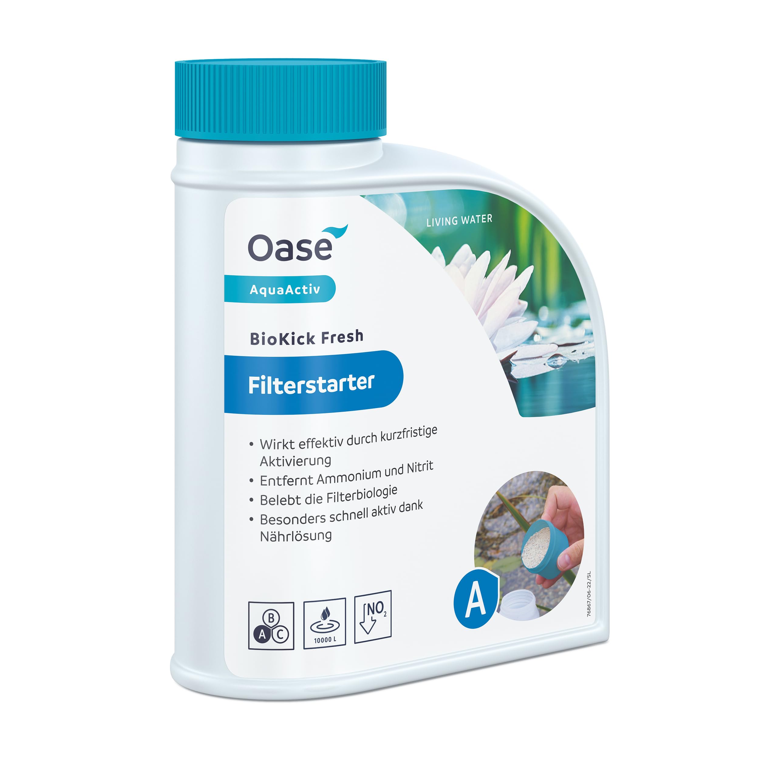 OASIS Water Treatment Aqua Activ Biokick fresh 500ml, silver