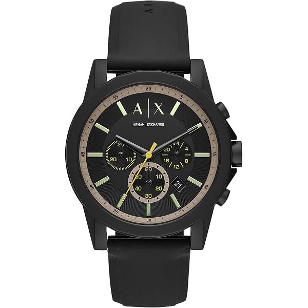 ARMANI EXCHANGE 腕時計 Amazon.com: Armani Exchange A|X Men's Sync Automatic Black Leather