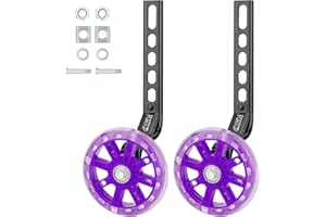 FORTOP Bike Training Wheels, Pair of Heavy Duty Rear with Stabilizers Mounted Kit for Kids Boy Girls Bikes of Single Speed Bicycle with 12 14 16 18 20 Inch