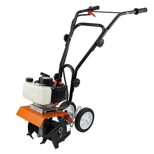 FoxHunter Heavy Duty 6.5 HP Portable Petrol Garden Cultivator Rotovator