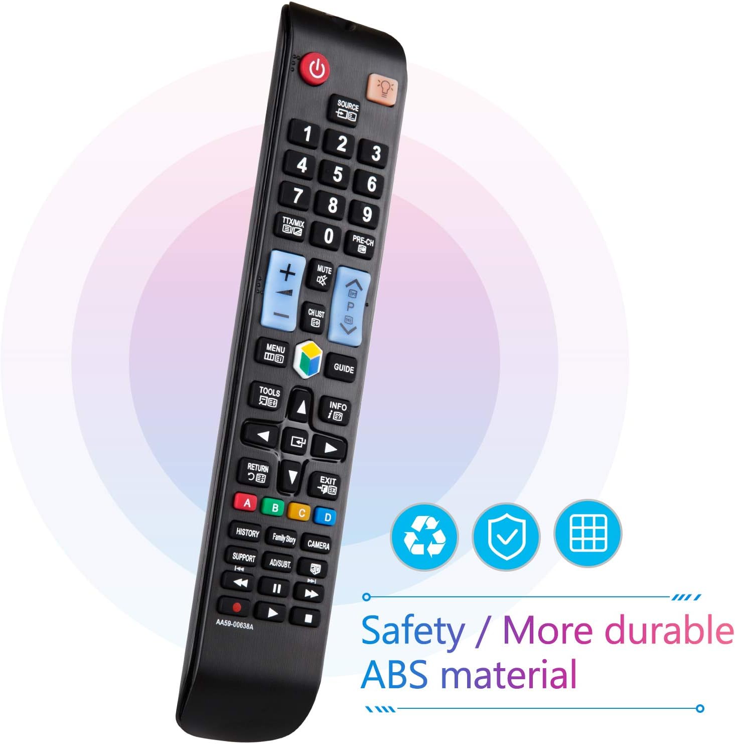 Replacement for Samsung TV Remote Control,Universal for All Samsung Smart TV Original,With illuminated buttons - Image 4