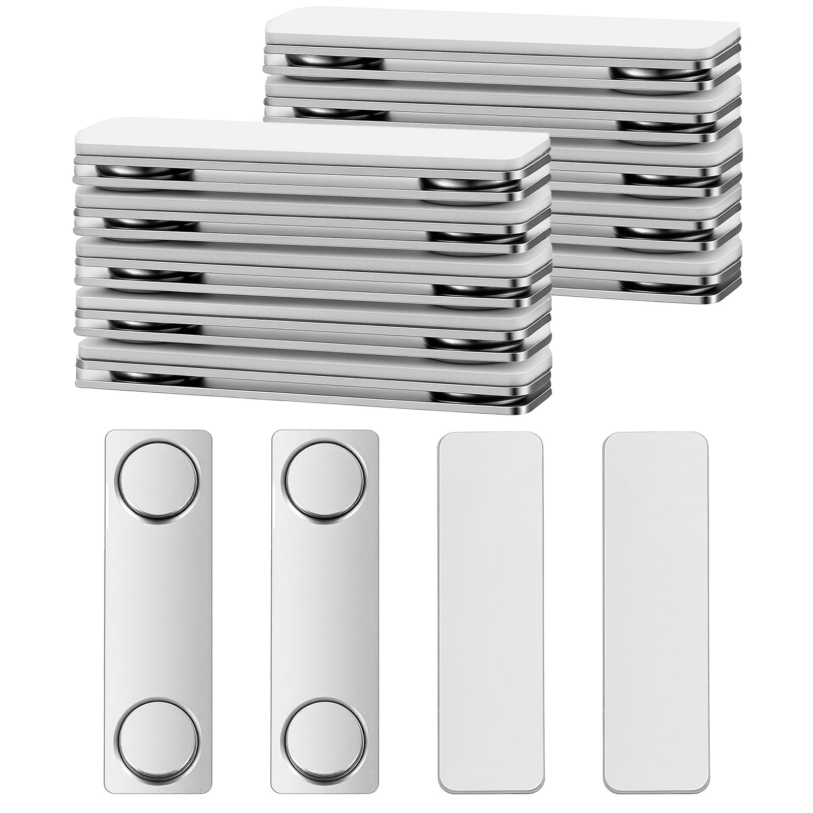 Photo 1 of 10 Pairs Magnetic Picture Hanging Strips, Damage-Free Wall Hanging Strips, Strong Adhesive Fixators for Frames, Photos, Artworks, Magnetic Poster Hanger