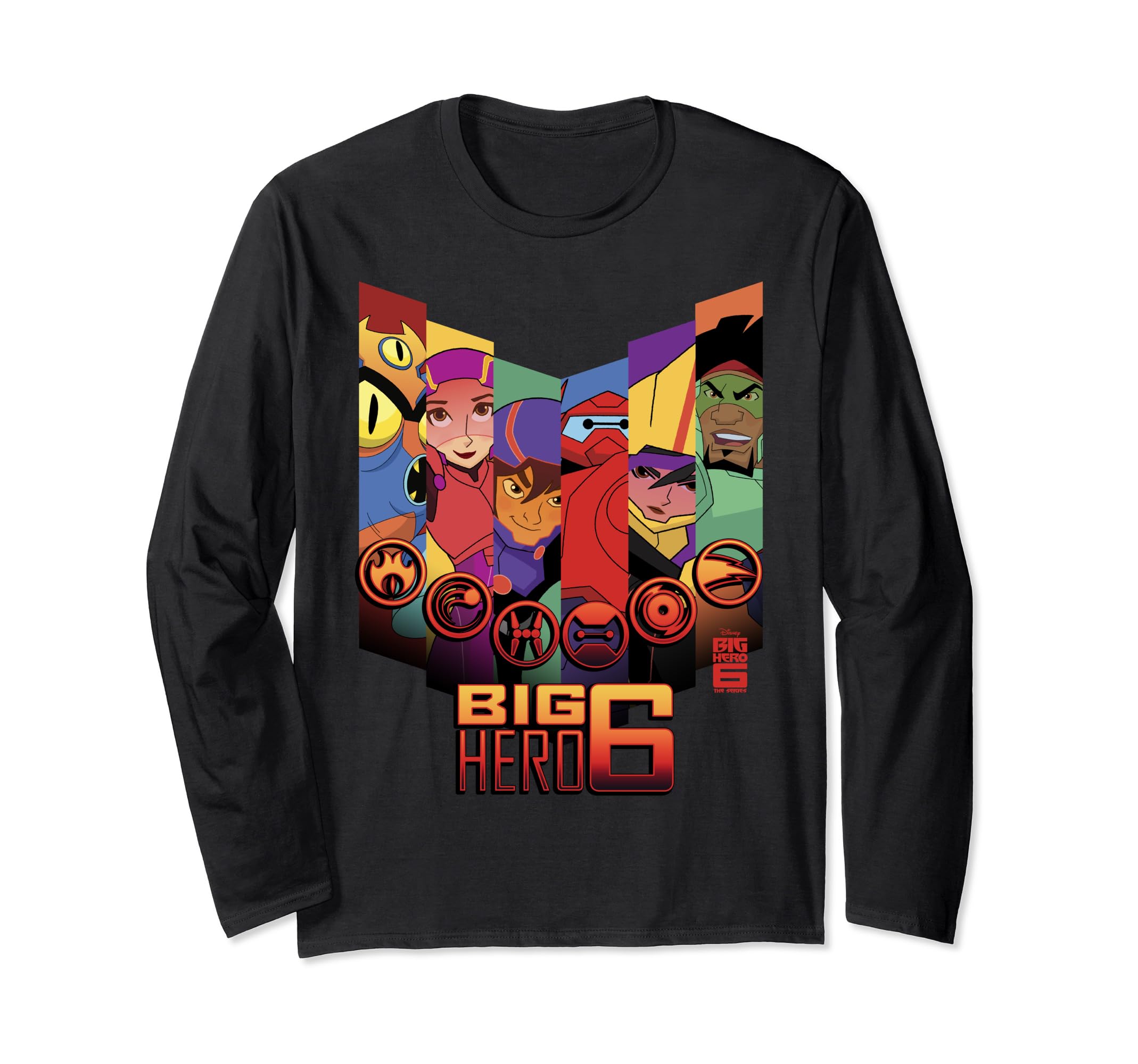 Disney Big Hero 6: The Series Character Panels Long Sleeve T-Shirt