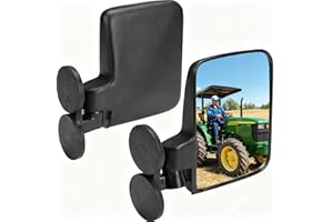 YTCUNITY Magnetic Tractor Side Mirrors, Heavy-Duty Rubber Coated 114LBS Magnetic Rear View Mirrors, Universal Fit for Tractor