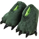 YUNZLAN Unisex Animal Paw Slipper for Men, Women, Boys, Girls, Winter Plush Home Slippers with Non-Slip Sole, Cosplay