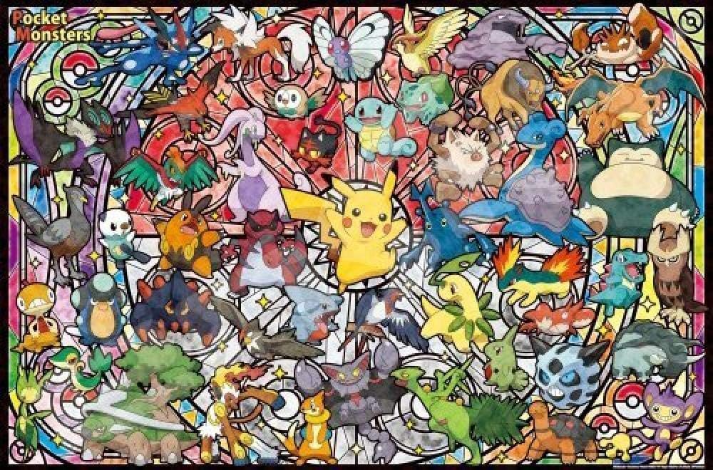 CPFYZH Puzzle 1000 Pieces Pokemon Pokémon Transparent Jigsaw