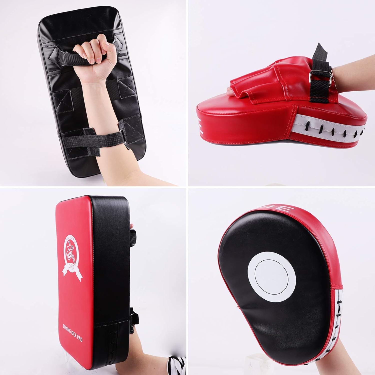 SEISSO Boxing Muay Thai Pads Taekwondo Kick Pad, Martial Arts Training Equipment, Boxing Training Pads for Boxing Dojo Battle Taekwondo Karate : Sports & Outdoors