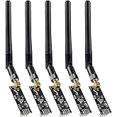 ACEIRMC 5pcs Wireless Transceiver Module 2.4G 1100m NRF24L01+PA+LNA in Antistatic Foam for ArduinoIDE Compatible with Antenna