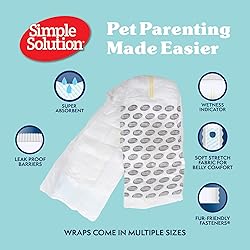 Simple Solution Disposable Dog Diapers Wraps for