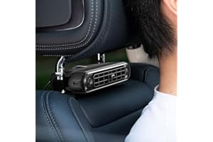AIRHEADSTORM USB Car Seat Cooling Fan With Elastic Belt, Recirculating Air Conditioning, Portable Electric Fan Front Seat Backseat Fan, Vehicle Fans for SUV RV Truck(Black)
