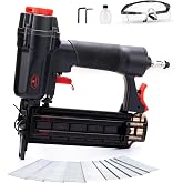 AEROPRO Tools Pneumatic Nail Gun, Pneumatic Brad Nailer/Staple Gun | Air Brad Nail Gun Works with Air Compressor(NOT Included), 1000pcs 18GA Nails for Upholstery, DIY Project, Woodworking