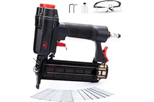 AEROPRO Tools Pneumatic Brad Nailer, 18 Gauge Air Brad Nail Gun with 1000pcs Nails for Upholstery, DIY Project, Woodworking