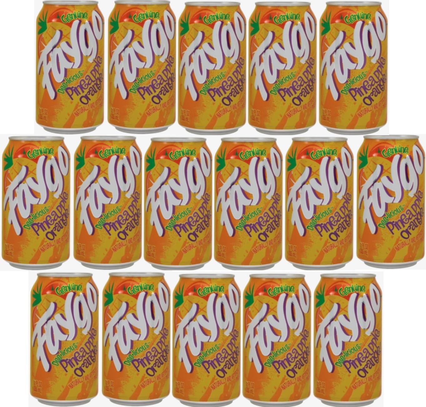 Faygo Soda Pop Soft Drink 16 pack of 12oz Cans
