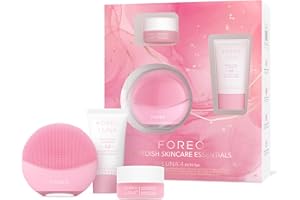 FOREO LUNA 4 mini Set Face Cleansing Brush & Massager + Ultra-Nourishing Cleansing Balm, 0.5 fl oz + Micro-Foam Cleanser 2.0,