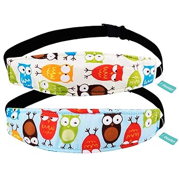 Amazon Com 2 Packs Toddler Car Seat Neck Relief And Head Support Pillow Support Head Band Easy Installation On Most Convertible Seats And Safety To Babies And Kids Owls Baby