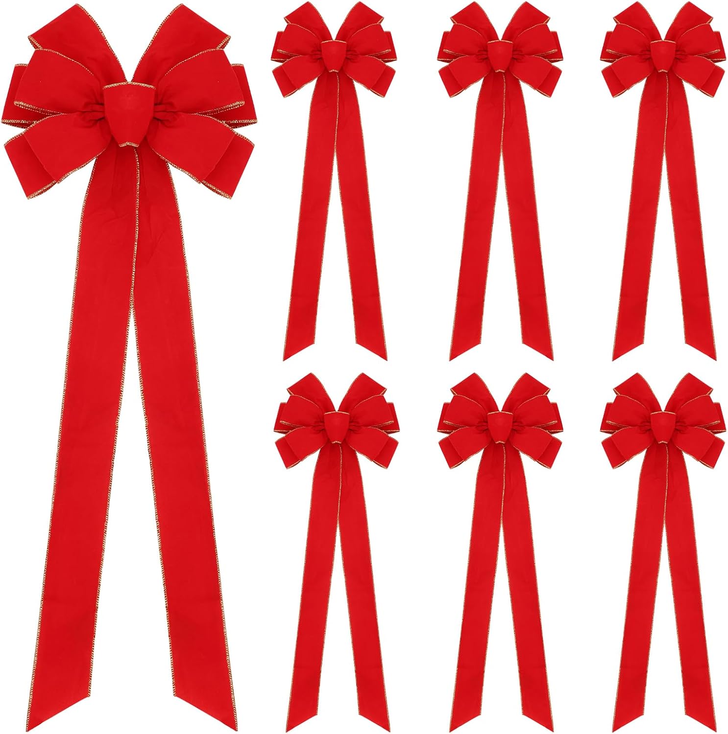 Bows & Ribbons - CEWOR Large Christmas Bow 7 PCS 30.7