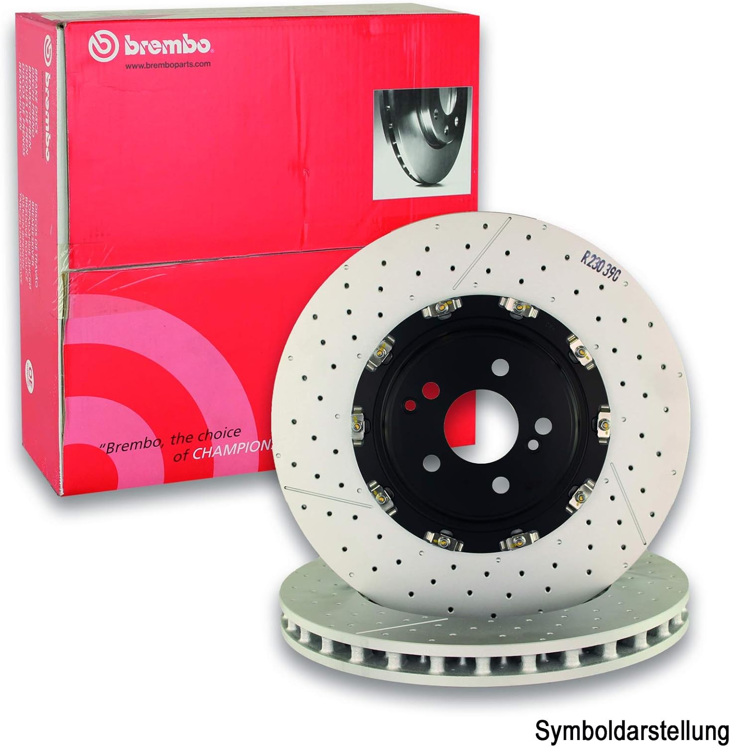 Brembo 09.C395.13 Rear Disc Brake Rotor Automotive