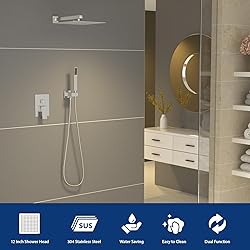 Sarlai Shower System Bathroom Shower Faucet Square