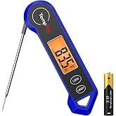 TempPro TP19H 1 Sec Digital Meat Thermometer for Cooking | Instant Read Food Thermometer with Motion-Sensing Wake for BBQ Grill Oil Fry Candy, Gift for Dad Men