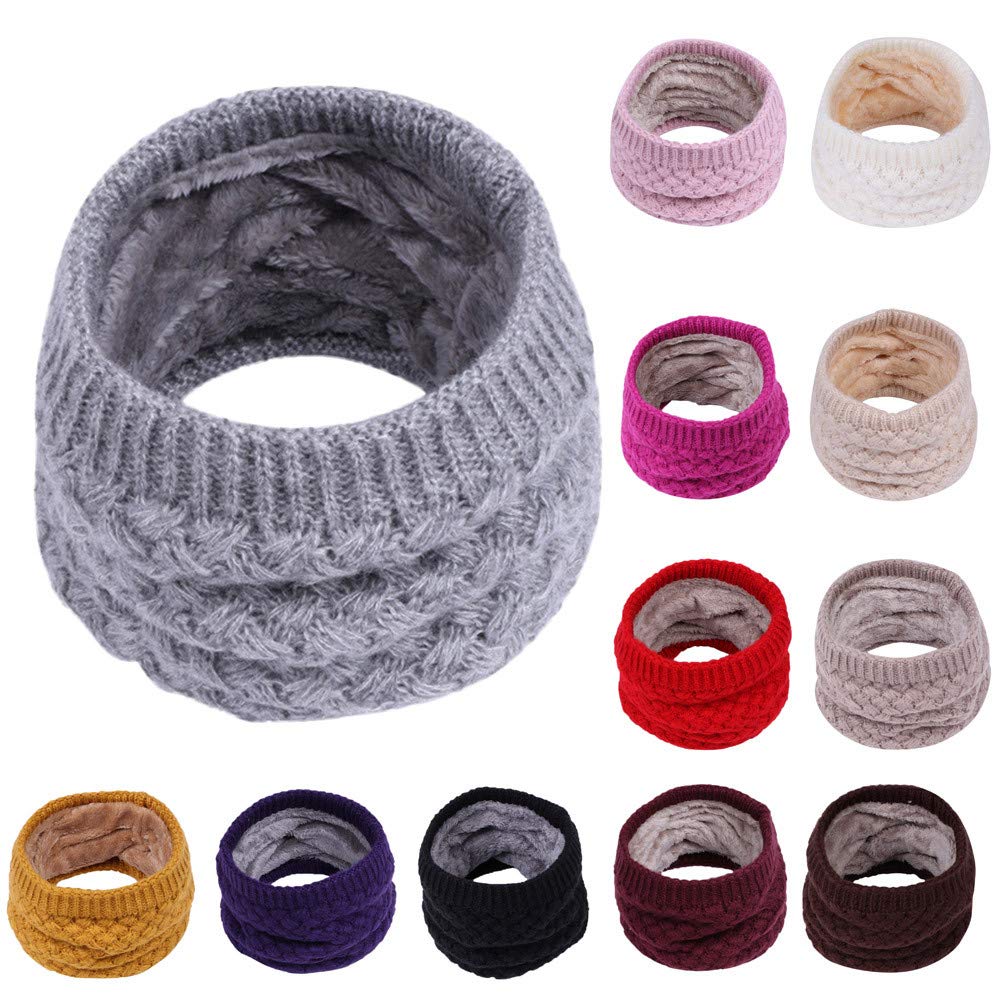 Mamum Enfants Bebe Femme Hiver Chaud Cache Cou Coton Echarpe Tube Foulard Couleur Unie Rose Equipement Pour Mat A Drapeau Jardin Inzaboton Com