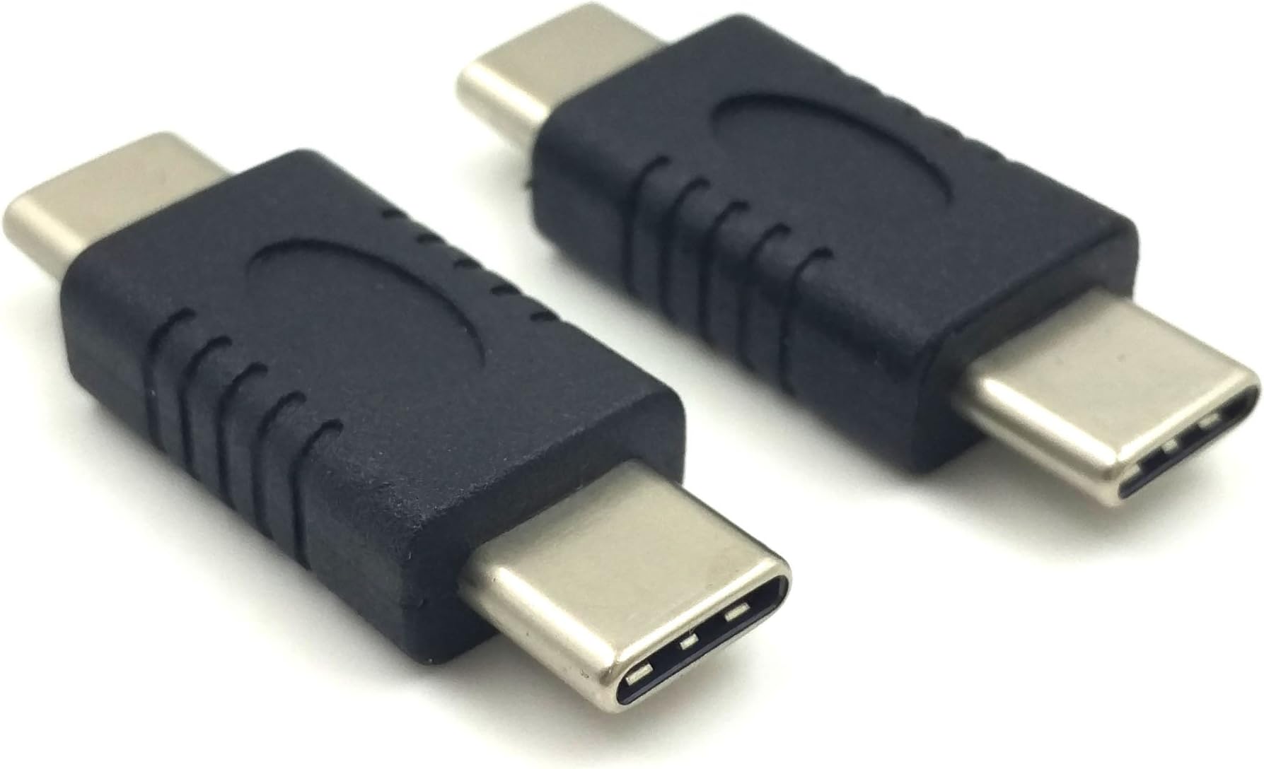 Exuun (2-Pack) USB C Type C Male to Male Adapter Extension Adapter Connector for Laptop & Tablet & Mobile Phone (USB C M/M)