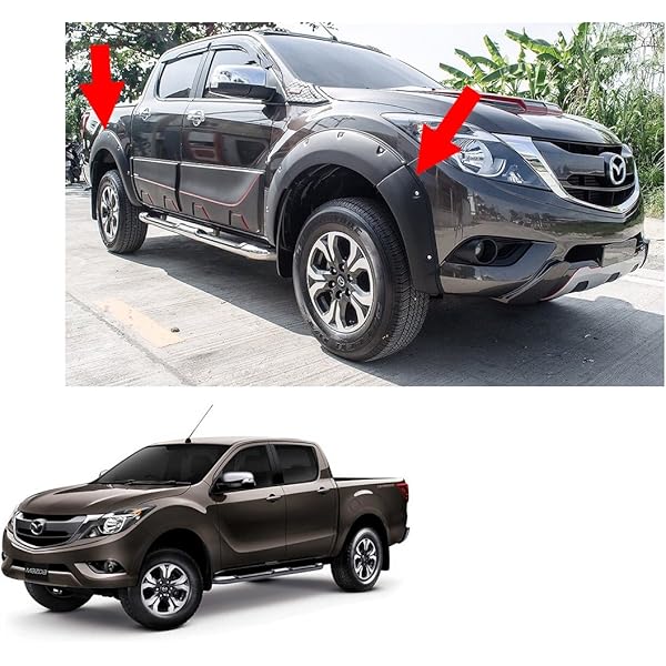 Amazon Com Powerwarauto Fender Flares Wheel Matte Black 6 Nuts 6