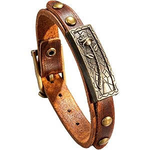 JUNHAOLIU Boho Vintage leather bracelets for women Brown Handmade | Lightweight Design for All-Day Comfort