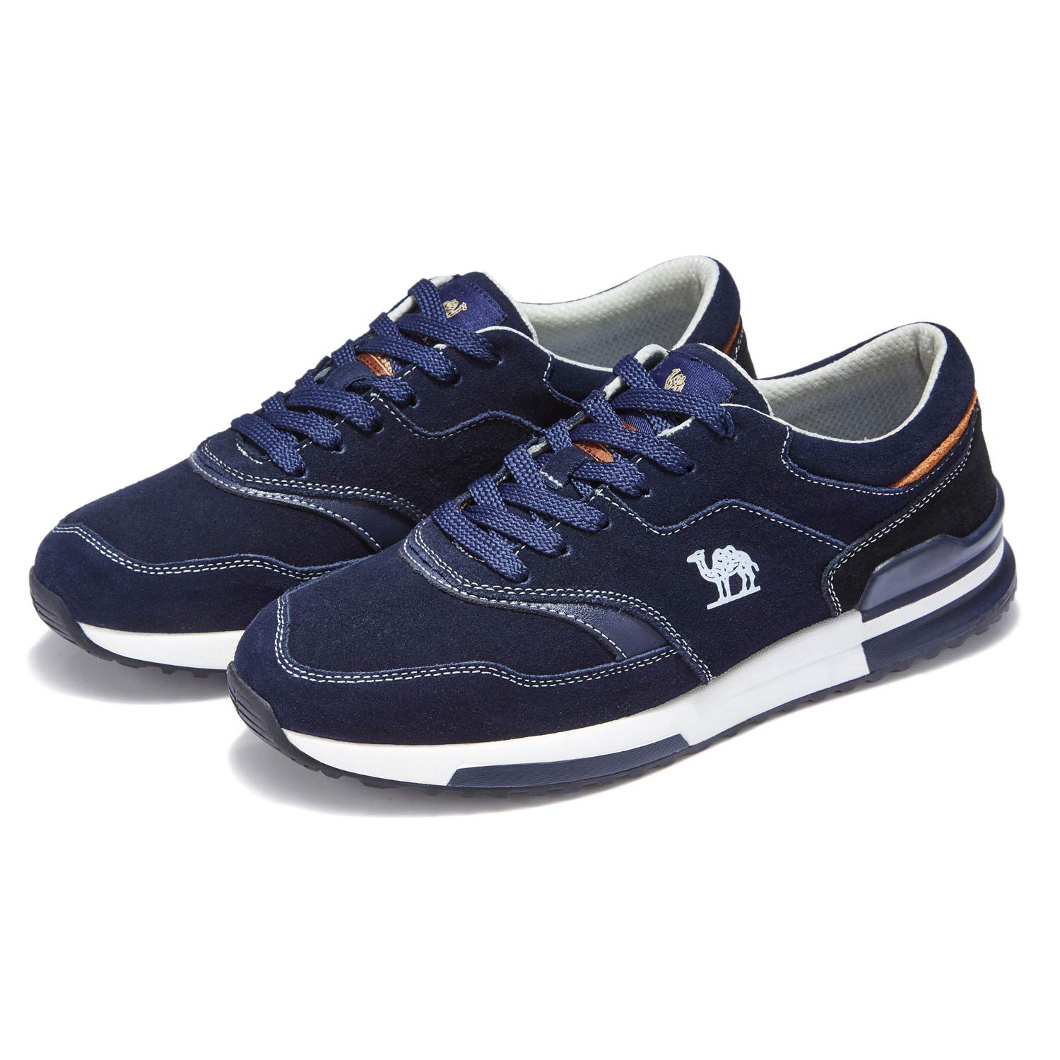 CAMEL CROWN Damen Herren Mode Trainers Rutschfeste Gym Multisport Turnschuhe Freizeitschuhe Sportschuhe Dunkelblau EU 39