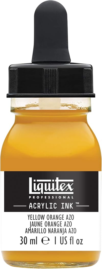Liquitex 4260414 Liquid Professional Acrylic Paints Ink Yellow Orange Azo 30 ml