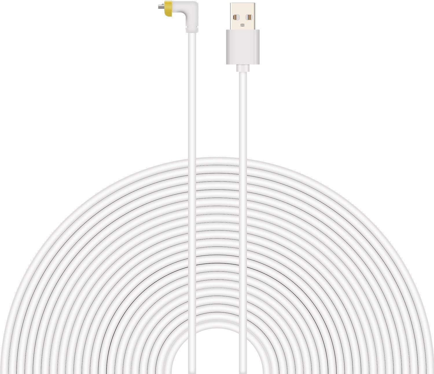 Haoyou Charging Cable 19.69ft 6meter Waterproof Charging Cable for Arlo Pro Arlo Go Arlo Pro 2 Arlo Security Light White