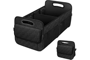 NEWFOM Trunk Organizer for Car, Collapsible SUV Trunk Organizer, 70L Car Accessories for Women/Men, Car Organizers and Storage for Car/SUV/Truck-Large-Black