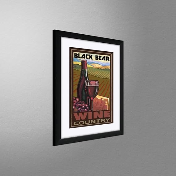  Black Bear California Wine Country Travel Art