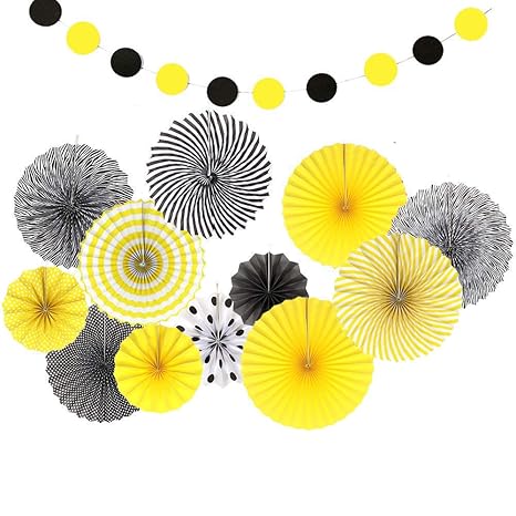 Set Of 13 Honey And Bee Baby Shower Decorations Yellow Black