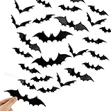 DIYASY Bats Wall Decor, 120 Pcs 3D Bat Halloween