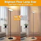 OUTON LED Uplighter Torchiere Floor Lamp 30W 3000LM 4 Temperatures Remote Touch view 5