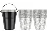 30Pack Liners & 1 Pack Black Bucket for Mostly Wood