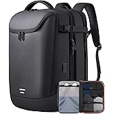 TANGCORLE Travel Carry on Backpack 50L Expandable Flight Approved Backpacks 17.3 inch Laptop and USB Charging Port bags Water Resistant Business Back Pack for Women & Men
