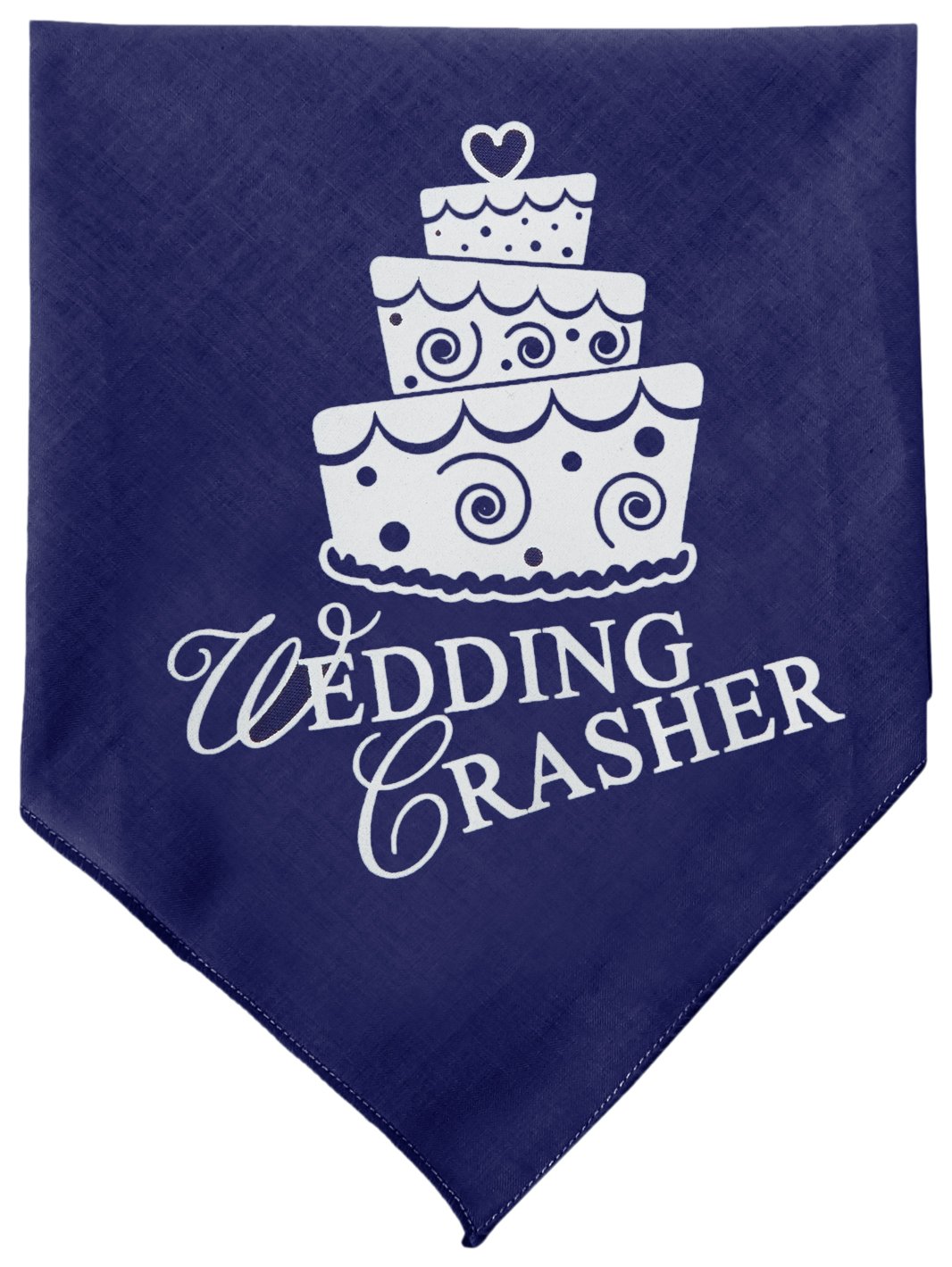 Mirage Wedding Crasher Screen Print Bandana, Small, Navy Blue