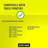 Supply Guy Canon CLI-551 GY Grey Ink Cartridges 5x13ml with Chip view 2