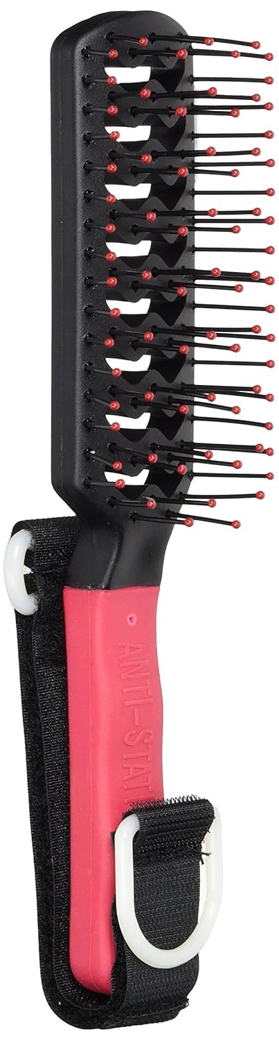 Sammons Preston Easy-Pull Hairbrush, Hair Comb that Has Small Bulbs on Each Bristle to Pull Brush Easily Through Hair, Glides Easily, Personal Hygiene Tool for users with Limited Hand & Wrist Mobility