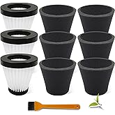 LVJUSEN Vacuum Filter Replacement for Dirt Devil F117 Filter, Compatible with Dirt Devil Scorpion SD20005RED/ SD30025B/ BD22025 Handheld Vacuum, Replaces #AD40117-3 Pack