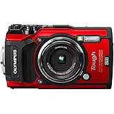 OM SYSTEM OLYMPUS TG-6 Red Underwater camera, Waterproof, Freeze proof, High Resolution Bright, 4K Video 44x Macro shooting