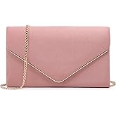 Dasein Women Faux Suede Evening Clutch Bags Formal Party Clutches Wedding Purses Cocktail Prom Clutches