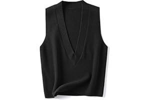 Wowcarbazole Women's Sweater Vest V Neck Pullover Knitwear Tank Top Trendy Sleeveless Sweater Fall 2024