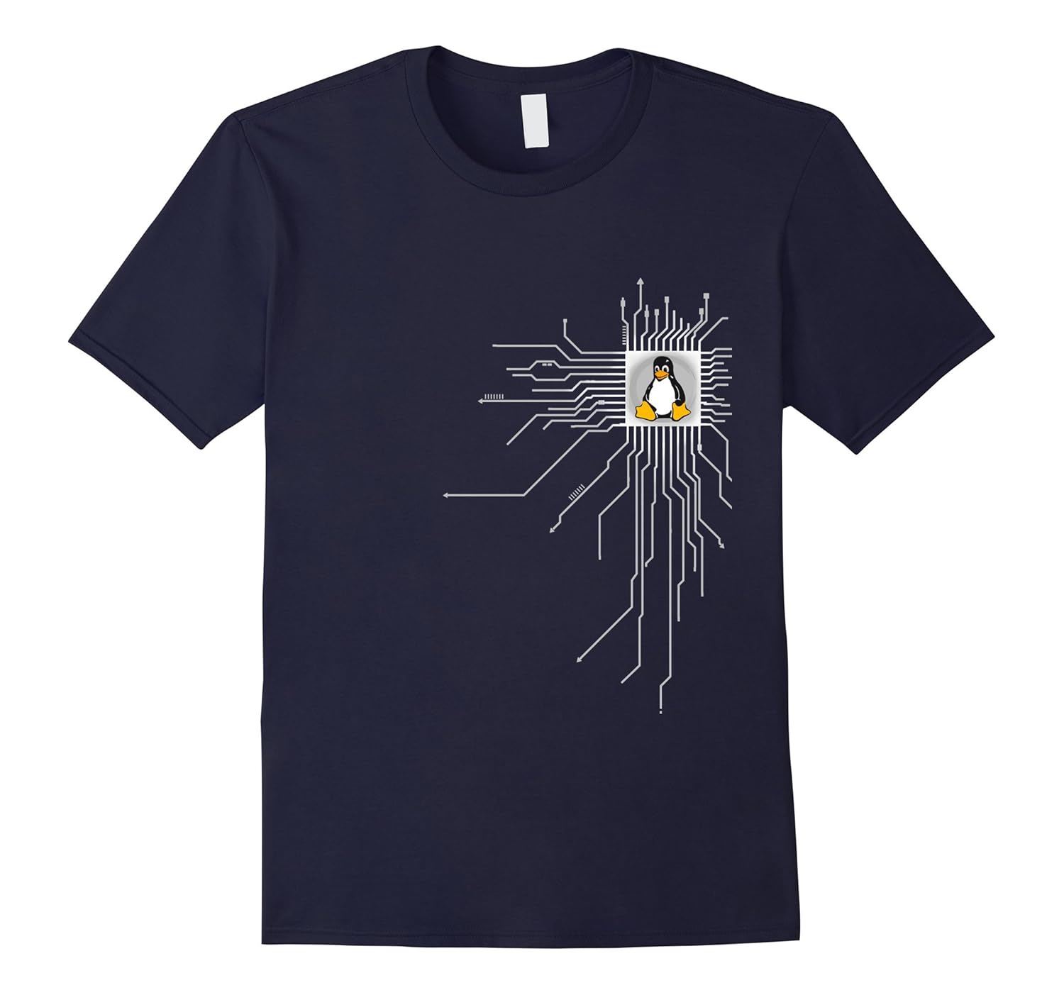 platine CPU heart linux penguin T-shirt programmer-ANZ