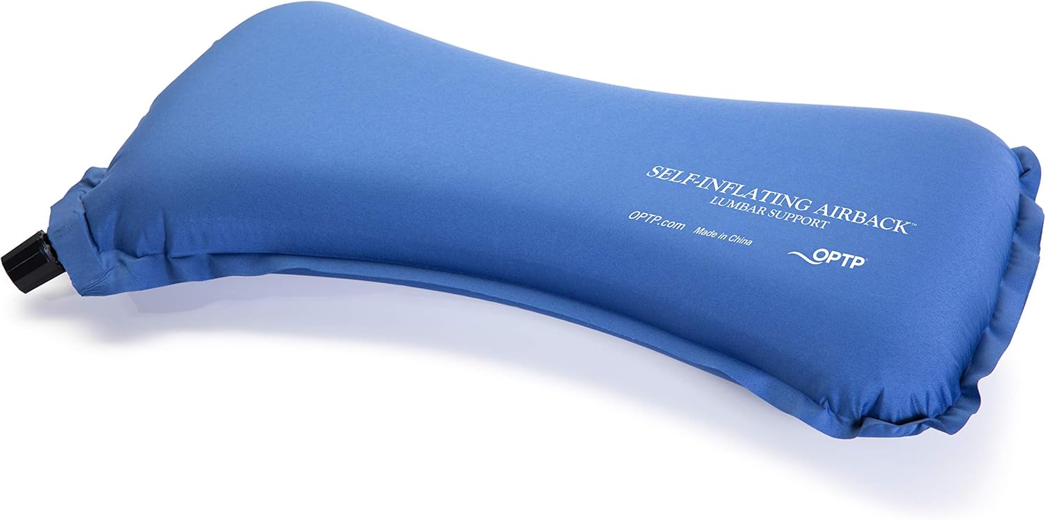 The Original McKenzie® Self-Inflating AirBack Lumbar Support by OPTP (710) - Back Support Pillow for Travel