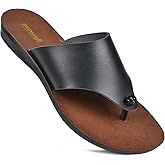 Aerosoft Flat Sandals For Women Walking Summer Vacation Essentials Ladies Flip Flops Comfortable Arch Support Orthotic Sandals For Women Casual Footwear (Lilac Black Size 10)